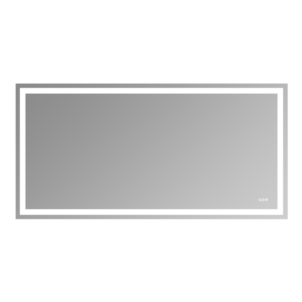 72x36“无框环保银镜双LED灯条前后照明+LTL【周末不发货，TK/TEMU订单仅支持自提】-1