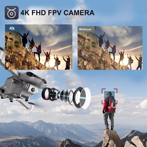 2025 Rc Quadcopter RC Drone 5G WIFI 4K Camera GPS FPV 2Batteries with Bag ,Drones suitable for beginners,Logistics is randomly sent by UPS/USPS/FEDEX/Amazon Logistics.