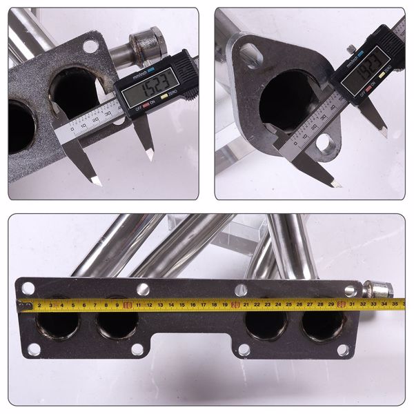 1990 Nissan 240SX 2.4L Racing Long Tube Header Exhaust Manifold（Amazon & Temu Ban Sale）(No support for returns without reason)