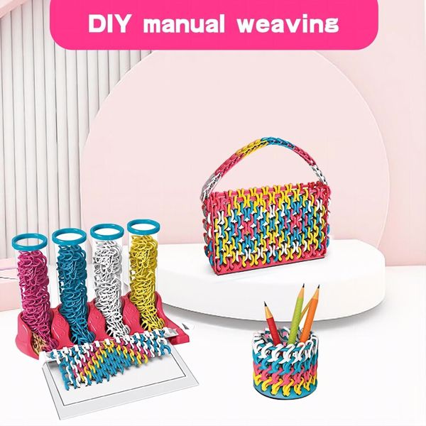 DIY玩具拼图创意丝带编织手绳珠宝制作儿童玩具，女孩儿童玩具礼物.物流由UPS/USPS/FEDEX随机发出-8
