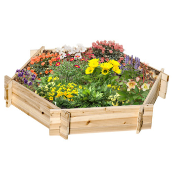Screwless Raised Garden Bed, Hexagon Planter Box DIY Herb Garden 