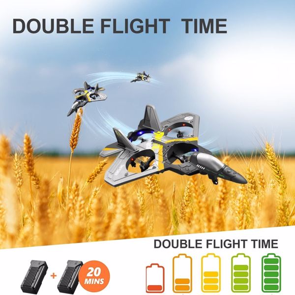 4DRC V17 Remote Control Plane 2.4Ghz Foam RC Airplanes Helicopter Quadcopter,Spinning Drone with Cool Light,Gifts for Kids Adults.Logistics is randomly sent by UPS/USPS/FEDEX/Amazon Logistics.