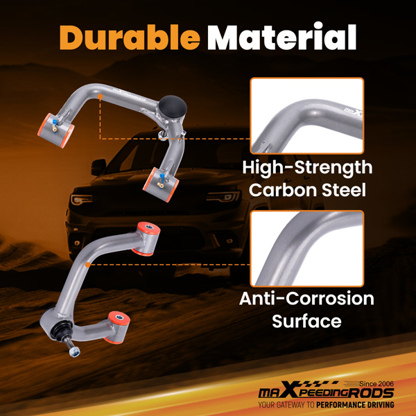 2 个 前上控制臂 2-4 英寸升降装置 适用于 Toyota FJ Cruiser 07-14 4Runner 03-24-7