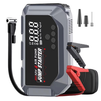 Jump Starter with Air Compressor 12V 2000A 7.0L Gas/5.5L Diesel Car Battery Starter Digital Tire Inflator
