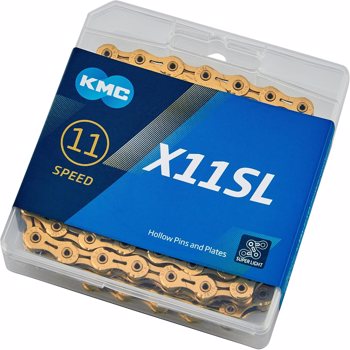 KMC X11SL-Glod 11 Speed Bicycle Chain - 1/2 x 11/128 inch, 118 Links