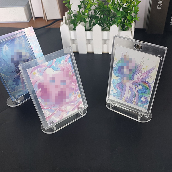 展示架卡框底座大号卡砖收纳支架 大号3.5*5.3*9.8cm【材料厚度2.7mm】圆底 一个-13