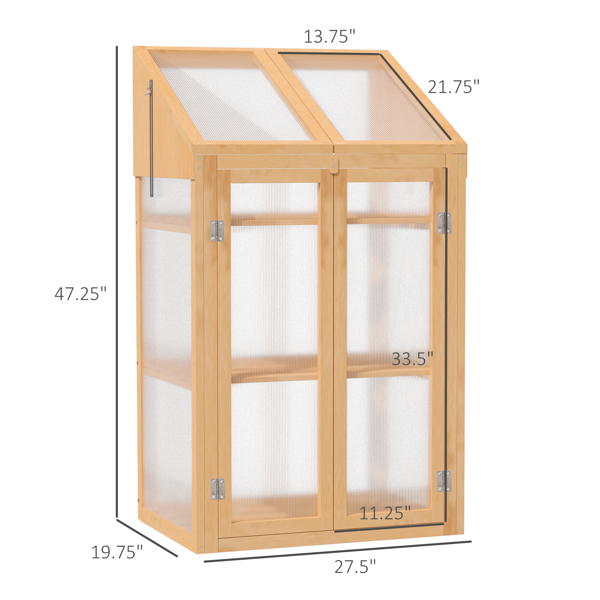 Wooden Cold Frame Greenhouse
