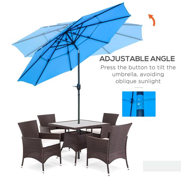 Outdoor beach umbrella/Sun Umbrella  Prohibited by WalMart）