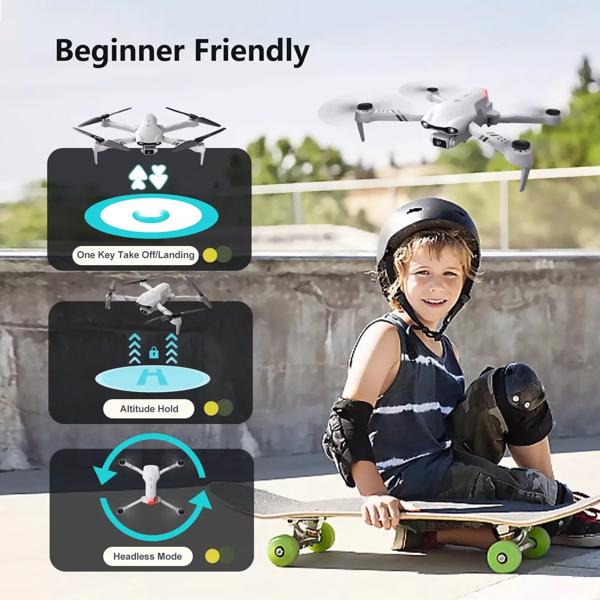 4DRC F10 Foldable Drone with Camera WIFI FPV for Adults,1080P HD FPV Live Video RC Quadcopter,Logistics is randomly sent by UPS/USPS