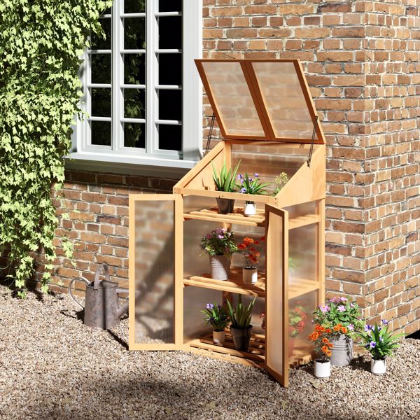 Wooden Cold Frame Greenhouse