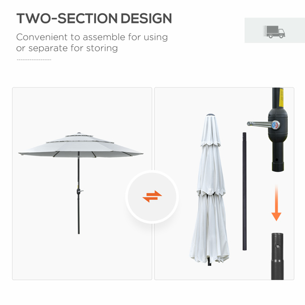 Outdoor beach umbrella/Sun Umbrella  Prohibited by WalMart）
