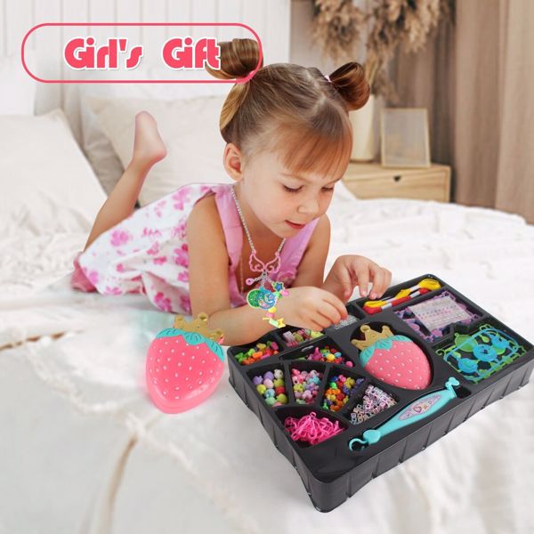 Children's Bracelet Making Kit, Beaded Rope DIY, Children's Hand Knitting Beading Games, Craft Rope Making Tools, Children's Game Activity Sets .Logistics is randomly sent by UPS/USPS/FEDEX.