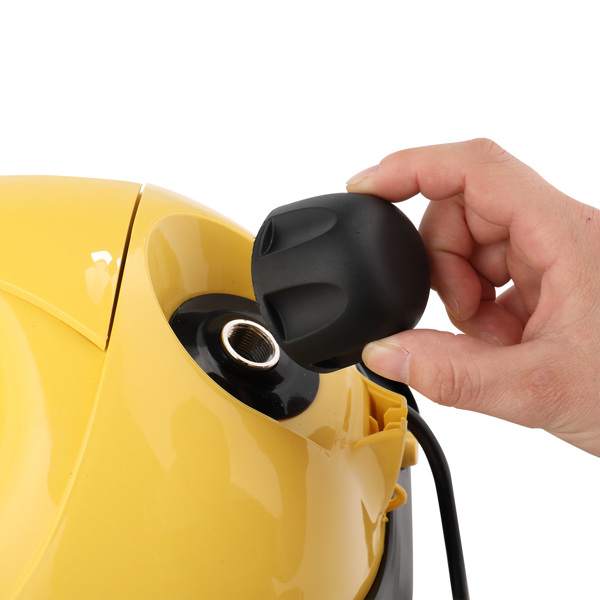 VSC28B Multipurpose Steam Cleaner with 19 Accessories, 1.2L tank Portable Steamer for Floors, Carpet, Windows, Cars and More, 1500W, Yellow