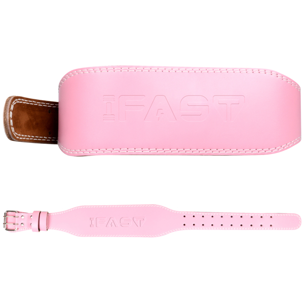 L码举重腰带、带4英寸衬垫腰部支撑带的皮革举重带，适用于举重举重、交叉训练、深蹲练习-1