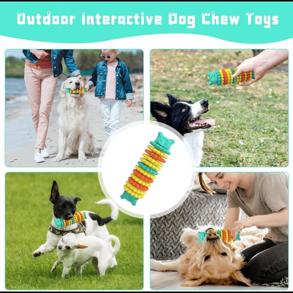 Dog Chew Toys for Aggressive Chewers, Durable Dog Toys for Large Medium Small Breed Dogs, Rubber Indestructible Dog Teething Toys, Tough Interactive Outdoor Dog Toys for Entertainment, Amazon Logistic