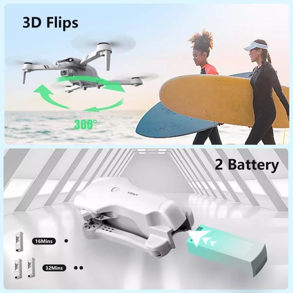 4DRC F10 Foldable Drone with Camera WIFI FPV for Adults,1080P HD FPV Live Video RC Quadcopter,Logistics is randomly sent by UPS/USPS
