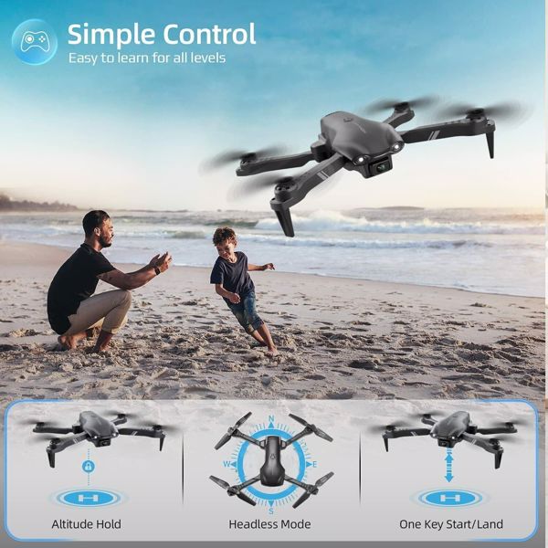 4DRC V13 RC Drone 6K HD Dual Camera WiFi FPV Foldable Quadcopter Camera Drone ,2 Battery.Logistics is randomly sent by UPS/USPS/FEDEX