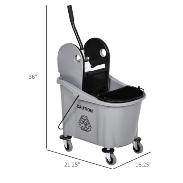 Cleaning bucket with wheels ( Amazon Shipping)（Prohibited by WalMart）