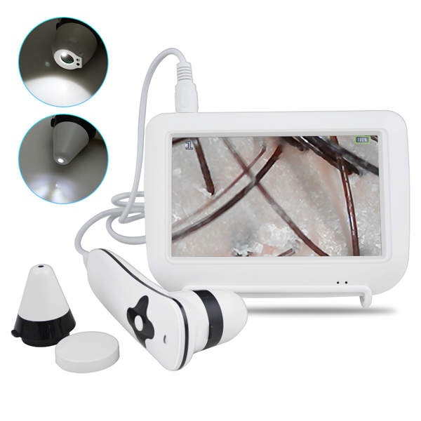 5 Inch LCD Screen Digital Skin Diagnosis system Hair analyzer analysis Portable Rechargeable