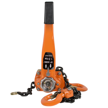 1.5 Ton 3000lb Capacity Chain Lever Block Hoist Come Along Ratchet Lift