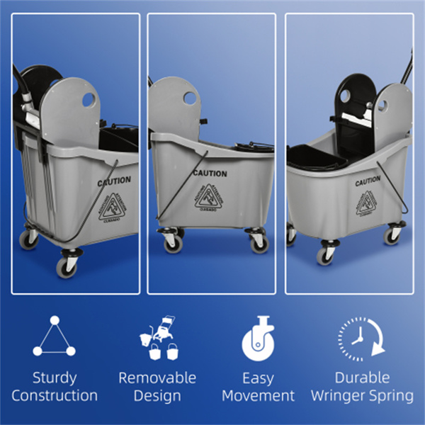Cleaning bucket with wheels ( Amazon Shipping)（Prohibited by WalMart）