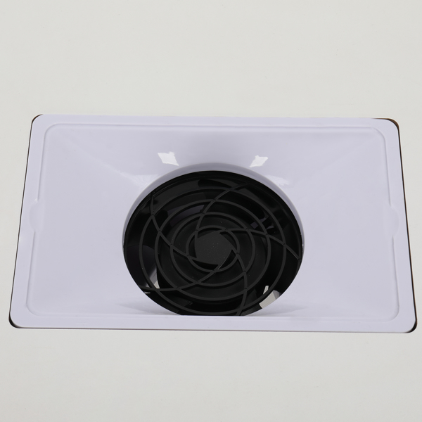 【Same code 64112382】MDF Single Door 4 Drawers With Fan White Nail Table
