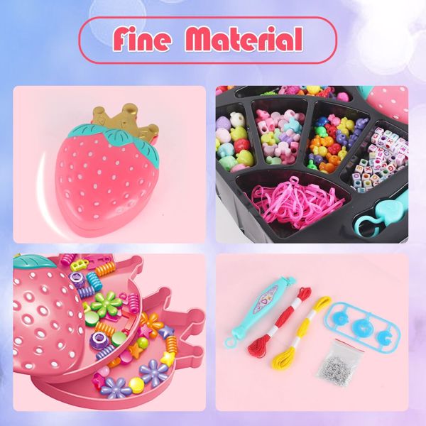 Children's Bracelet Making Kit, Beaded Rope DIY, Children's Hand Knitting Beading Games, Craft Rope Making Tools, Children's Game Activity Sets .Logistics is randomly sent by UPS/USPS/FEDEX.