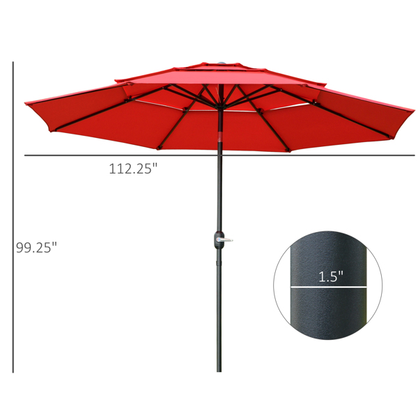 Outdoor beach umbrella/Sun Umbrella  Prohibited by WalMart）