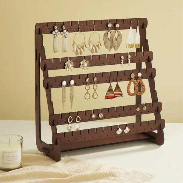 复古风格木质耳环架 （tk,temu下自提）-8