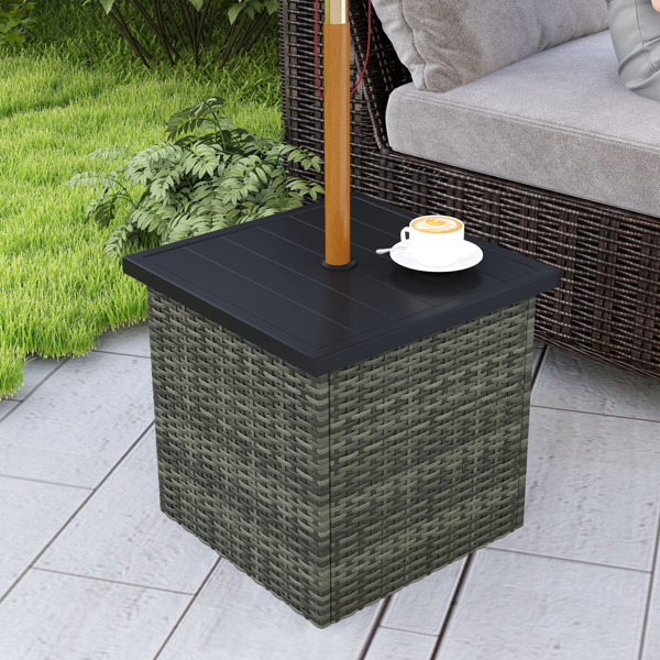 Wicker Side Table  ( Amazon Shipping)（Prohibited by WalMart）