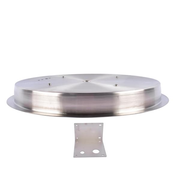 19-inch Recessed Fire Pit Pan Stainless Steel Fire Pit Burner Kit Round Indoor or Outdoor