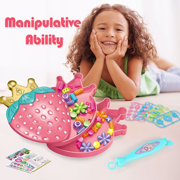 Children's Bracelet Making Kit, Beaded Rope DIY, Children's Hand Knitting Beading Games, Craft Rope Making Tools, Children's Game Activity Sets .Logistics is randomly sent by UPS/USPS/FEDEX.