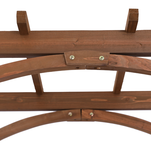 Beautiful And Practical Garden Arch Dark Brown
