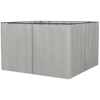 Universal Gazebo Sidewallt  Coffee-AS ( Amazon Shipping)（Prohibited by WalMart）
