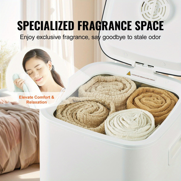 20L Towel Warmer Bucket with 24h Timer, 20/40/60 Min Auto Shut Off, LED Display, U-Shaped Light, Ideal for Bathroom, Spa, Bathrobe, Blanket & Pajama Heating