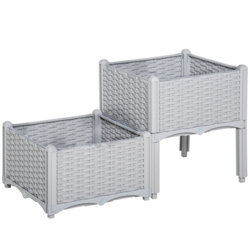 高架花园床/木制花盆 /木材种植箱（周末不发货）（ Amazon Shipping）（WalMart禁售）