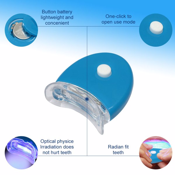 Teeth Whitening Kit With LED Light ,Professional Tooth Whitener, 10x3ml Teeth Whitening Gel,