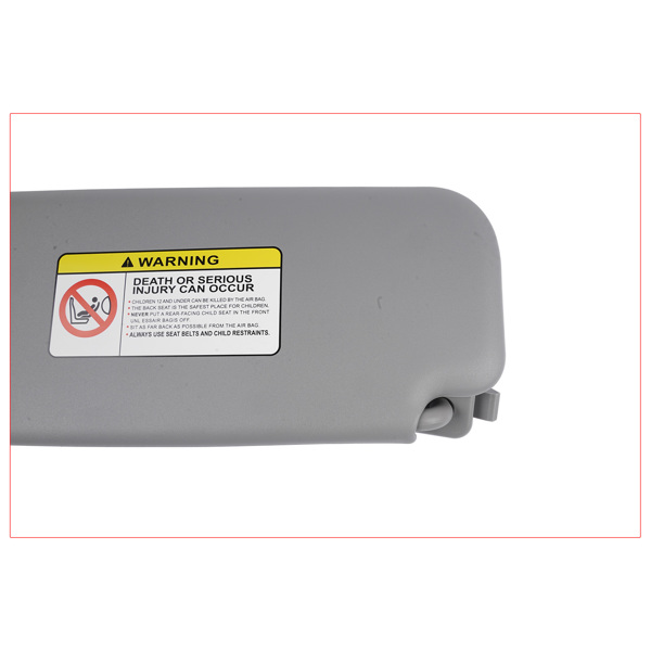 遮阳板 Front Right Passenger Side Gray Sun Visor for Hyundai Accent 1E 1.6L L4 Gas 852201R000-9