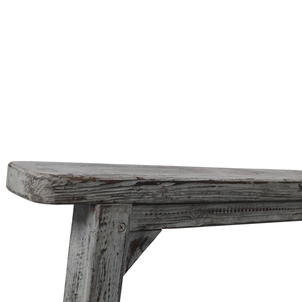 木制超大门廊摇椅，宽座椅，高靠背，高背平滑摇椅，适合室内外使用，浅灰色-2