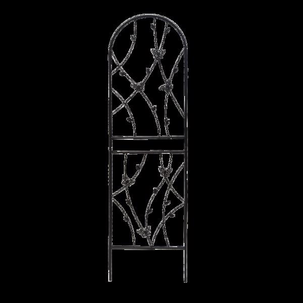 4件装金属花园棚架 71 英寸 x 19.7 英寸 防锈棚架 适用于攀缘植物户外花卉支架 蝴蝶装饰 黑色-7