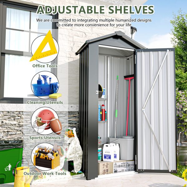 Campcraft High quality galvanized iron sheet, waterproof design, reasonable internal space planning, equipped with a solid lock system, easy to assemble and move, two colors optional