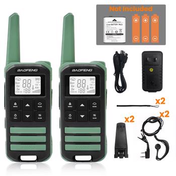 BAOFENG Walkie Talkie FR-22A 3W, Frequency Ham Radio Long Range Rechargeable Two Way Radio for Adults Kids with 16 channnel, NOAA, USB-C Charging, Perfect for Camping Hiking, 