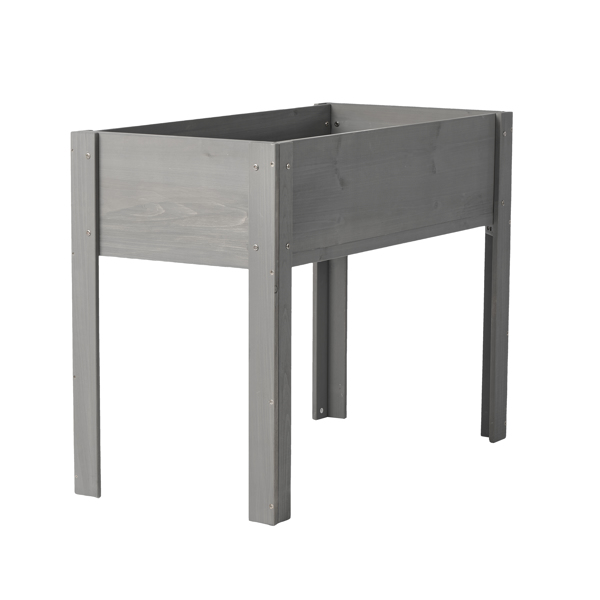 带腿高架花坛，高架木制花箱，适合户外植物花卉水果蔬菜香草种植-4