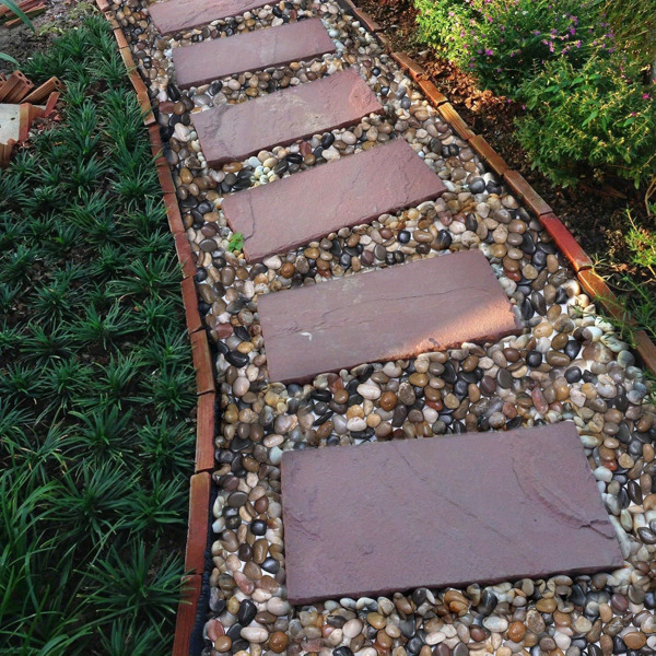 40lbs Large River Rocks for Landscaping, 1.6-2.4