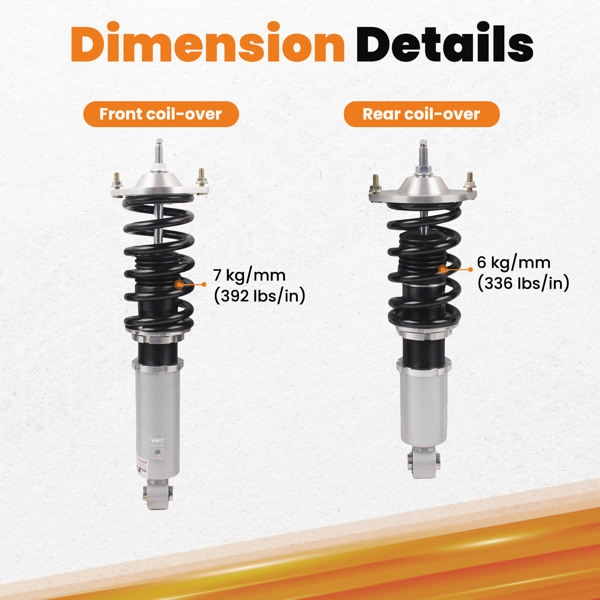 适用于马自达 Miata NA NB 89-05 MX5 的可调式减震器绞牙避震弹簧支柱-3