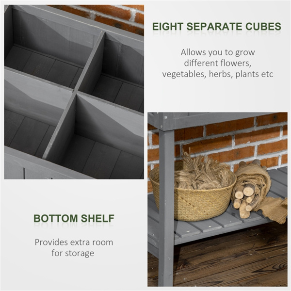 高架花园床/木制花盆 /木材种植箱（周末不发货）（ Amazon Shipping）（WalMart禁售）-3