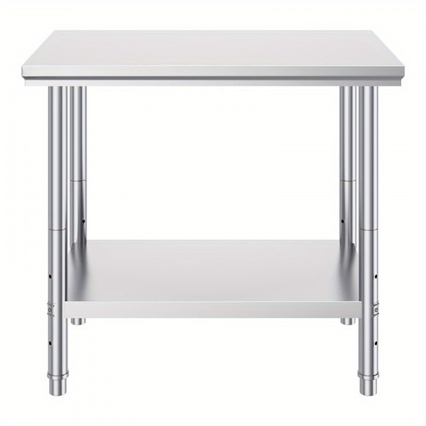 35×24×31英寸不锈钢商用工作台，700磅超负荷能力+3速高度调节，厨房/餐厅/车库/后院专业级备餐工作站（周末不发货，禁售亚马逊）-9