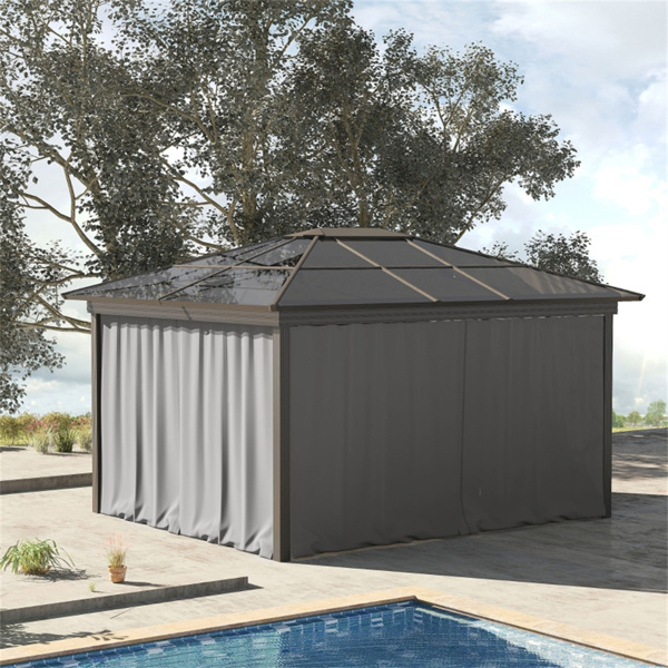 Universal Gazebo Sidewallt  Coffee-AS ( Amazon Shipping)（Prohibited by WalMart）