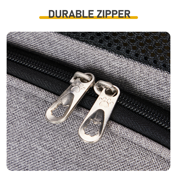 Pet Carrier Backpack, Expandable Cat Dog Carrier with Front & Back Extension, Breathable Mesh Travel Backpack for Small Dogs Cats, Soft-Sided Pet Backpack Holds up to 26 lbs