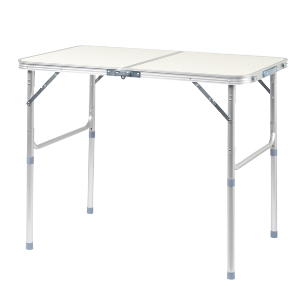 90 x 60 x 70cm Home Use Aluminum Alloy Folding Table White